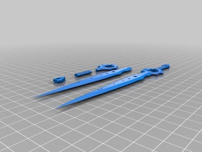 infinity blade A impressão 3d espada espadas 3d print model - Mito3D