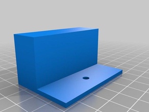 wall holder power strip - parametric hobby openscad 3d print model - Mito3D