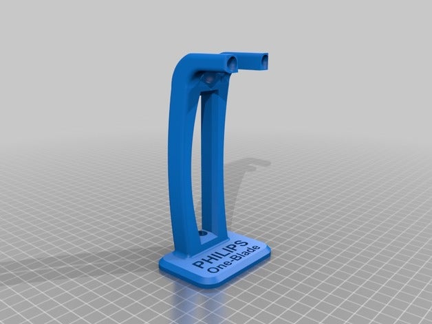 destek rasoir philips oneblade banyo tutucu jilet standı 3D print model - Mito3D