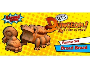 dread bread toys & games character dnd dungeons dragons food miniature monster 3d print model - Mito3D