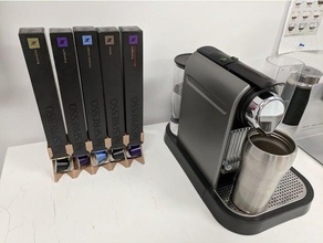 vertical nespresso capsule dispenser kitchen & dining 3d print model - Mito3D