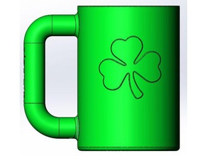 possibile titolare famiglia beerholder birra lattina da verde ice pop irlandese shamrock 3d print model - Mito3D