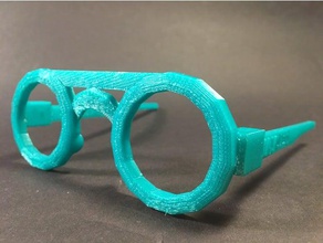 havalı gözlük kompakt serin cosplay kostüm gav232 googles harry güneş gözlüğü vav 3d print model - Mito3D