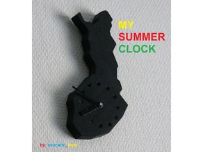la mia estate orologio finlandia il mio estivi per auto arredamento 1990 Degli anni ' 90 meme suomi tradizionale da parete 3d print model - Mito3D
