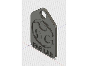 Anahtarlık - fab lab araçlar fablab anahtar kingdoufou porte-anahtarları yüzük 3d print model - Mito3D