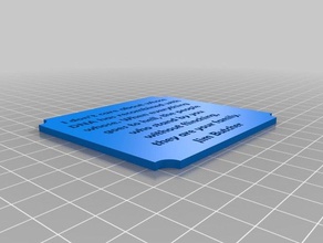 la tua famiglia placca segni e loghi preventivo citazioni 3d print model - Mito3D