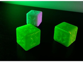 shamrock dice customizable game openscad st patricks day 3d print model - Mito3D