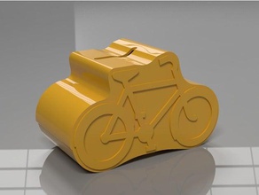 bicicletta salvadanaio gadget snapmaker 3d print model - Mito3D