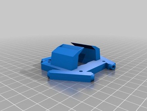 e3d v6 effector dual part cooler 3d printer parts 3d print model - Mito3D