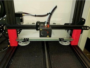 cr-10 dual z axis leveling block 3d printer parts 3d print model - Mito3D