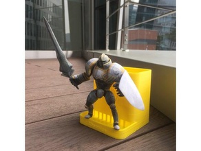 sworded knight 3d printing character model plaster print 3d print model - Mito3D