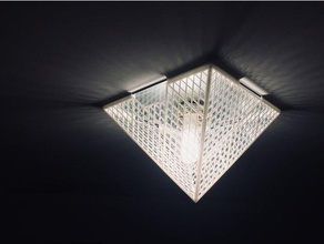 louvre la lumière décor plafond paris pyramide 3d print model - Mito3D