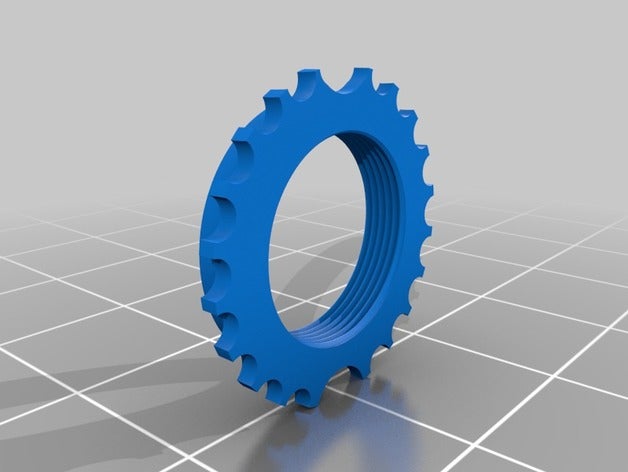 m12 mount ayarlanabilir iplik parçalar ajustable kısa monte edin rosca test iş parçacığı 3D print model - Mito3D