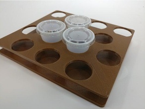 1oz condimento titular de la copa piezas pequeñas hobby 3d print model - Mito3D