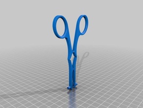 septum piercing clamp 3d print model - Mito3D