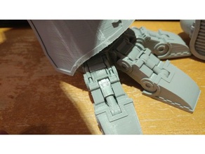 mars wardog titan Zehe Kolben und andere Bearbeitungen Modell-Roboter 3d print model - Mito3D