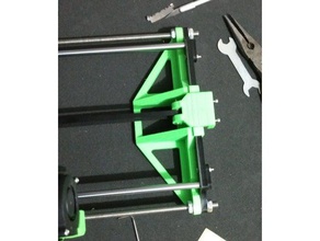 frame brace front a8 compatible belt tensioner 3d printer parts anet improved 3d print model - Mito3D