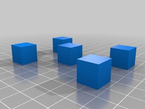 13mm cubes testing paint glue 3d printing tests 3d print model - Mito3D