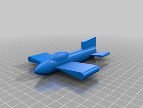 jet u 3d printing f ze plane tinkercad ak 3d print model - Mito3D