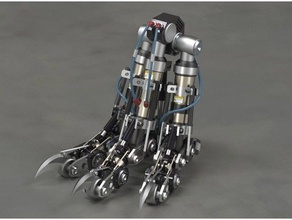 t-rex mechanical foot engineering 3d print model - Mito3D
