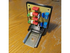 dın ray kelepçesi pcb mount elektronik 3d print model - Mito3D