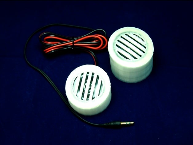 portable stereo speaker music sound system speakers 3D print model - Mito3D