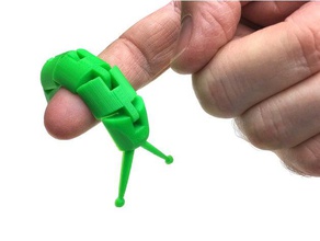 articolato slug animali animale creatura carino flexi flessibile lumaca 3d print model - Mito3D