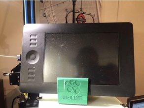 wacom intous5 stehen tablet tablet-Halterung intuos 3d print model - Mito3D