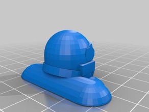 casco de astronauta blockscad 3d print model - Mito3D