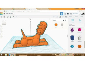 yodel dog2 La impresión en 3d 3d print model - Mito3D