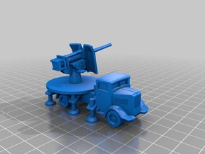 lancia cannone da 90 53 - 1 100 scale vehicles italy ww2 wwii 3d print model - Mito3D