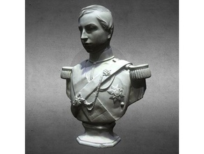 Prinz philippe von Belgien scans & Replikate 3d-drucken 3d-scan 3d-Scannen blegium die Büste kulturelles Erbe Europa Kopf König Putz royal junge 3d print model - Mito3D