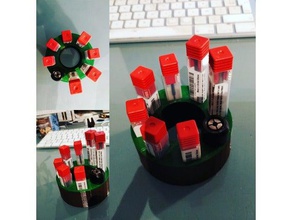 basit parmak freze tutucu araç sahipleri & kutu 3d print model - Mito3D