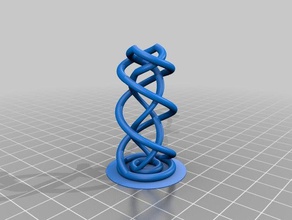 penciltopper stand sculptures double helix kinetic scuplture pencilholder pencil topper 3d print model - Mito3D