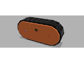 modular rover tracks - adafruit mini red round robot chassis robotics kit caterpillar mars robots tank threads 3d print model - Mito3D