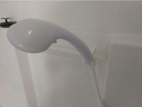 la bacchetta di doccia testa titolare bagno 3d print model - Mito3D