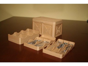 jewelry box organization 3d print model - Mito3D