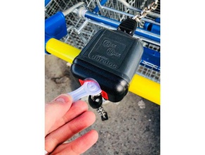 shopping cart-token 5 sek Münze Kronen kundvagn Warenkorb token 3d print model - Mito3D