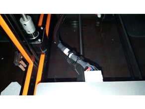 anet e12 Wärme Bett-Kabel-Halter-Unterstützung 3d Drucker Zubehör Teile Kabel-Halter Bett 3d print model - Mito3D