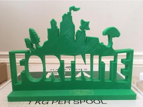 fortnite logo video oyunları 3d print model - Mito3D