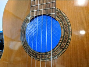 clásico sonido de la guitarra tapón del orificio música el ninjaflex 3d print model - Mito3D