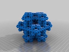 mosely snowflake math art 3d print model - Mito3D
