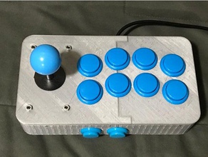 joystick arcade 10 botões de caso diy banjinbuban raspberry pi 3 3d print model - Mito3D