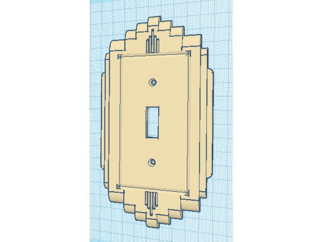 15 types 1940's vintage retro art deco lightswitch cover wall plate household artdeco mount 3D print model - Mito3D
