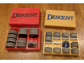 descent token box toys & games boardgame 2nd edition game 3d print model - Mito3D