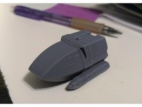 type 6 shuttlecraft small scale toy & game accessories shuttle star trek 3d print model - Mito3D