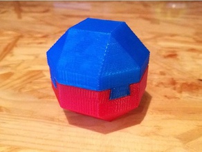 impossible dovetail rhombicuboctahedron puzzles curio curiosity 3d print model - Mito3D