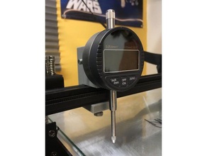 formbot trex v20 dial indicator mount x-axis rail v10 3d printer accessories gauge 3d print model - Mito3D