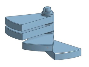 modular automático plegable de la escalera caracol los hogares diy espiral escaleras 3d print model - Mito3D