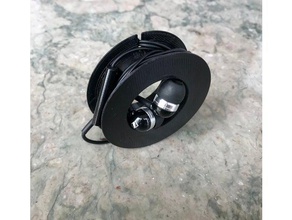headphones holder gadgets cable organiser earphone earphones case headphone support 3d print model - Mito3D